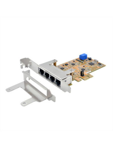 EXSYS EX-6084 PCIe 4-porty quad Ethernet 1 Gigabit-kaart