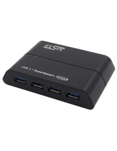 EXSYS EX-1225 USB 3.2 Gen2 C-HUB 4 porty do notebooków, Matebooków i MacBooków