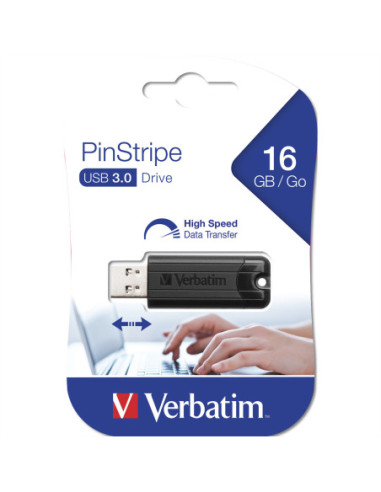 VERBATIM Store 'n' Go PinStripe USB 3.0, 16 GB