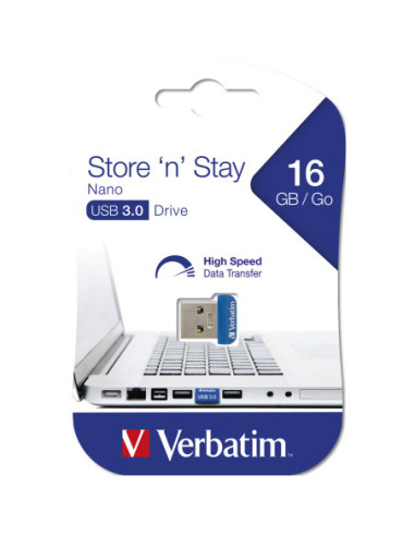 VERBATIM Store 'n' Stay Nano USB 3.0, 16 GB