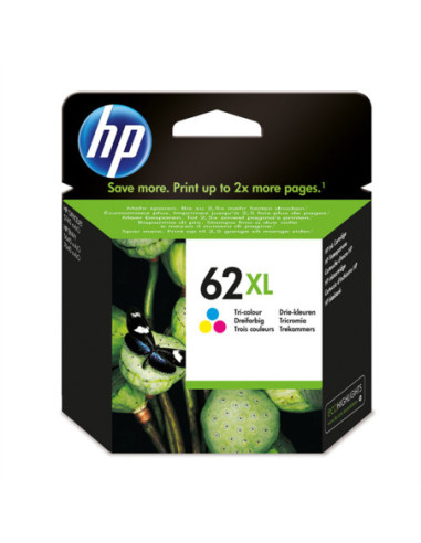 C2P07AE, 62XL, kolorowy wkład drukujący, do HP OfficeJet 5740 / 5742 / 8040, HP Envy 5640 / 5660 / 7640