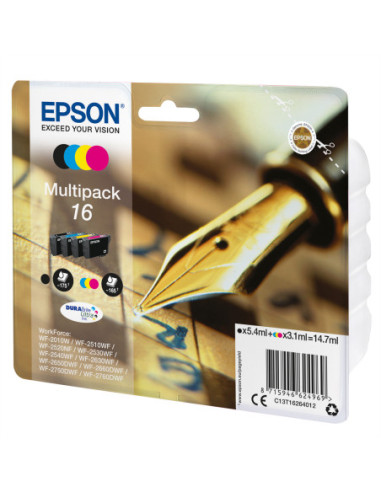 EPSON T1626, Multipack, 16, WF-2010 czarny, cyan, magenta, żółty