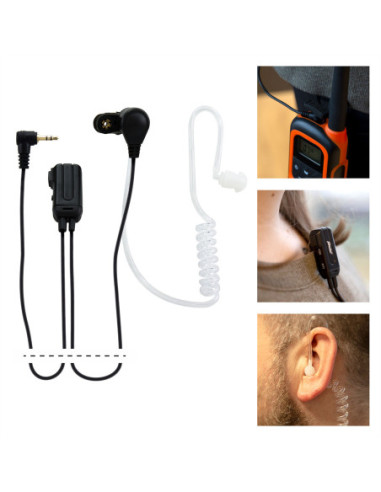 Alecto In-Ear Headset FRH-10, Schwarz
