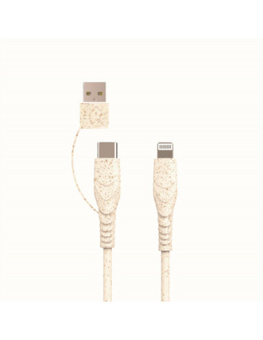 BIOnd BIO-CT-IP Kabel USB-C do Lightning i USB-A 3,5A, 1,2 m