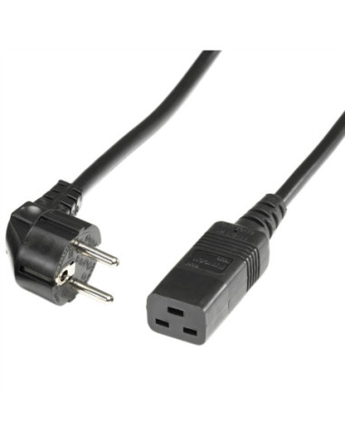 BACHMANN Kabel zasilający z uziemieniem - IEC320-C19 16A/250V, 2m, czarny, 2 m