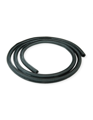 Wąż PVC ROLINE do prowadzenia kabli, samozamykający, czarny, 2,5 m
