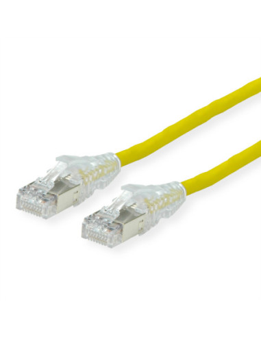 Kabel krosowy DÄTWYLER Cat.6A (klasa EA) S/FTP, CU 7702 flex LSOH, AMP v2, żółty, 0,5 m