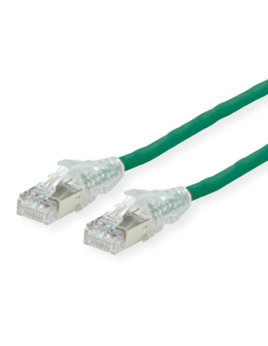 Kabel krosowy DÄTWYLER Cat.6A (Class EA) S/FTP, CU 7702 flex LSOH, AMP v2, zielony, 1 m