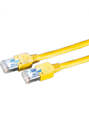 Kabel krosowy DÄTWYLER Cat.5e (klasa D) S/UTP, CU 5502 flex PVC, Hirose TM11, żółty, 0,5 m