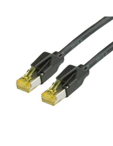 Kabel krosowy DRAKA Cat.6A (Class EA) S/FTP, UC900 TM31, LSOH, czarny, 0,5 m