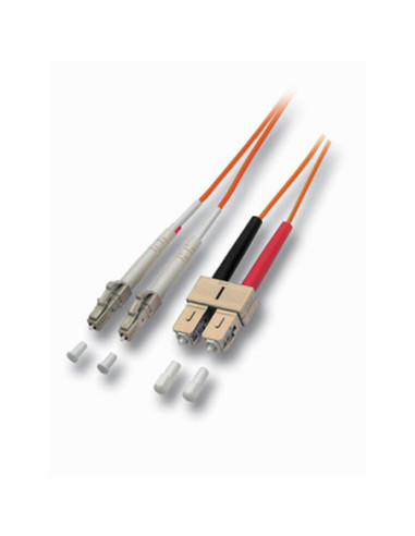 Kabel światłowodowy duplex 50/125 µm LC/SC, pomarańczowy, 1 m