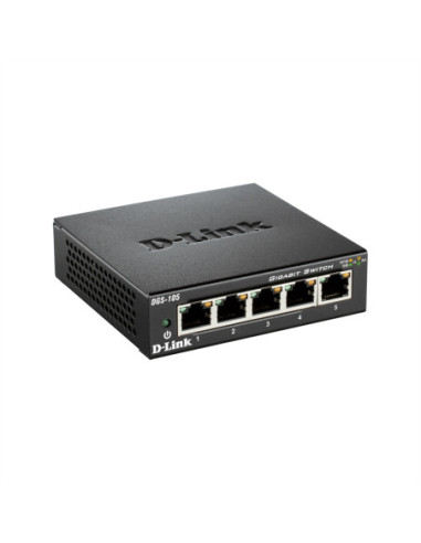 D-Link DGS-105 5-portowy przełącznik Gigabit Ethernet do komputerów stacjonarnych