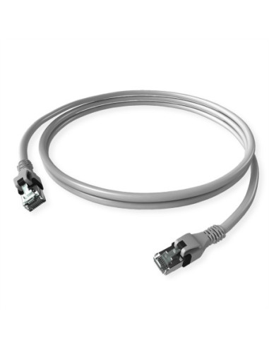 Kabel krosowy DualBoot PushPull IP20, kat. 6, szary, 2 m