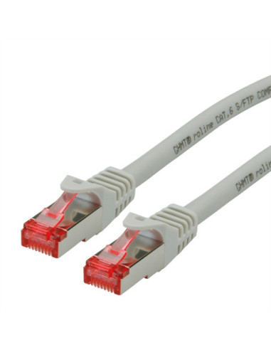Kabel krosowy ROLINE Cat.6 S/FTP (PiMF), poziom komponentów, LSOH, szary, 0,5 m