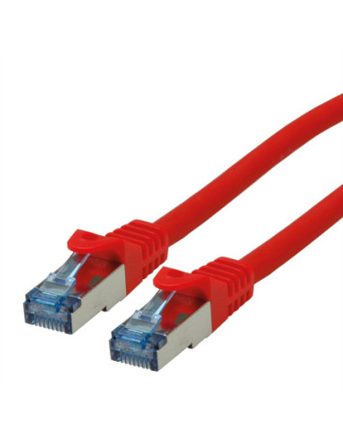 ROLINE Kabel krosowy Cat.6A S/FTP (PiMF), Component Level, LSOH, czerwony, 0,5 m