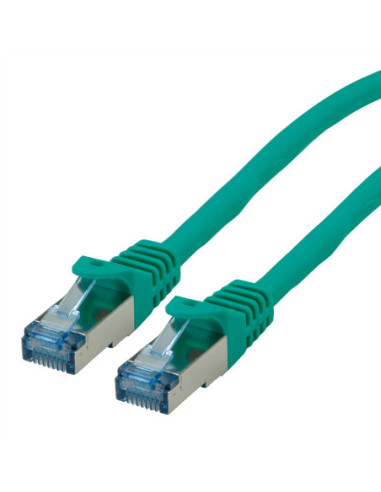 ROLINE Patch Cord Cat.6A S/FTP (PiMF), Component Level, LSOH, zielony, 7,5 m