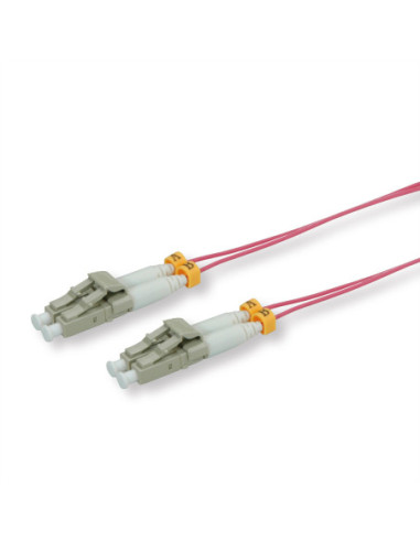 Kabel ROLINE Glasvezel, dun, 50/125µm OM4, LSOH, LC/LC, fioletowy, 2 m