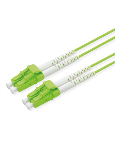 Kabel światłowodowy ROLINE 50/125µm OM5, LC/LC, LSOH, złącze niskostratne, zielony, 0,5 m