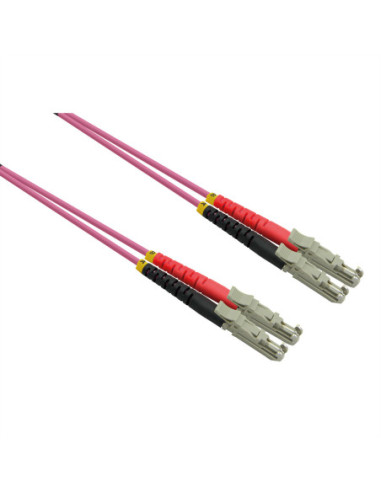 Kabel światłowodowy ROLINE duplex 50/125µm OM4, LSH/LSH, LSOH, fioletowy, 0,5 m