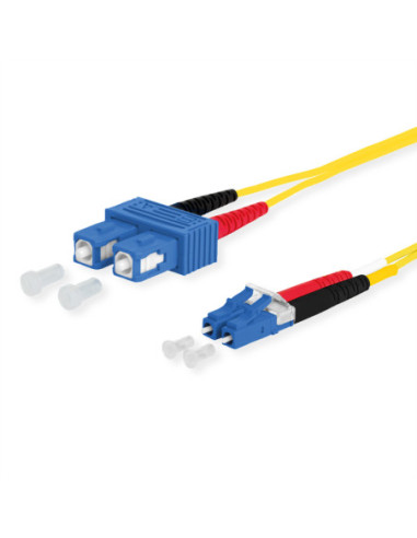 METZ CONNECT OpDAT Patchcable SC-D/LC-D OS2, 15 m
