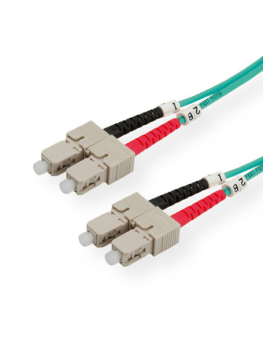 Wysokiej jakości kabel LWL-Kabel dupl. 50/125µm OM3, SC/SC, 7,5m