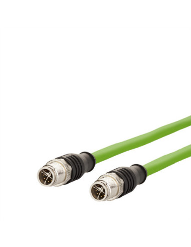 METZ CONNECT kabel połączeniowy M12 męski-M12 męski, 8-biegunowy, kodowany X, przelotowy, 10 m