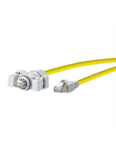 METZ CONNECT E-DAT przemysłowy kabel krosowy V6, IP67 - RJ45, 15 m