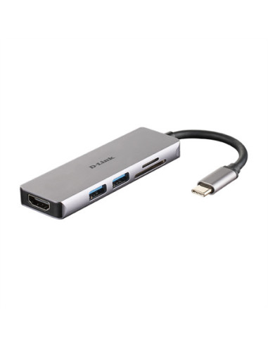 D-Link DUB-M530 USB-C 5-portowy koncentrator USB 3.0 z HDMI, czytnikiem kart SD i microSD