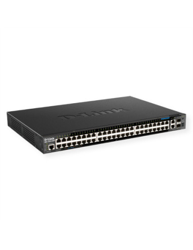 D-Link DGS-1520-52MP/E 52-portowy przełącznik Smart Managed PoE+ Gigabit Stack-switch, 4x 2.5 GE, 4x 10G