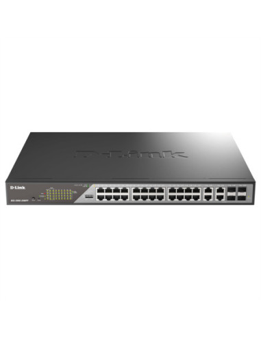 28-portowy przełącznik D-Link DSS-200G-28MPP/E, Desktop Gigabit PoE Surveillance 518W