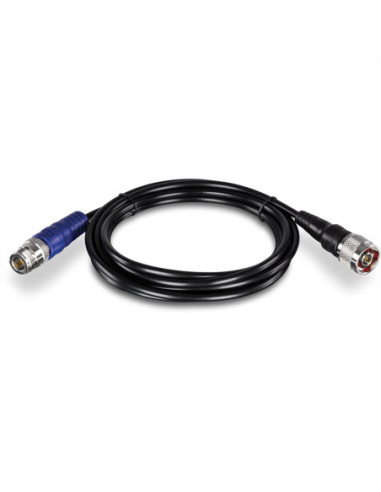 Kabel koncentryczny TRENDnet TEW-L402 2m N-Type czarny, niebieski