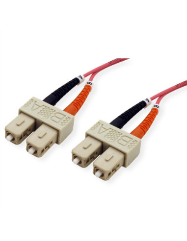 Wysokiej jakości kabel LWL-Kabel dupl. 50/125µm OM4 SC/SC, 1 m