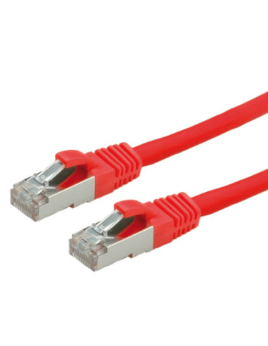 VALUE Kabel krosowy kat. 6 (klasa E) S/FTP (PiMF), LS0H, czerwony, 0,5 m