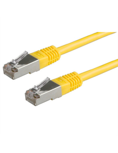 VALUE Kabel krosowy kat. 6 (klasa E) S/FTP (PiMF), żółty, 0,5 m