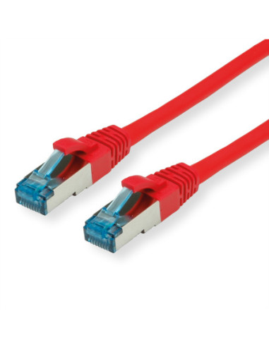 VALUE Kabel krosowy kat. 6A (klasa EA) S/FTP (PiMF), LSOH, czerwony, 0,5 m