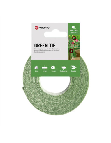 VELCRO Green Tie 5m taśma samozaciskowa 12mm zielona