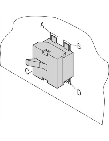 Mikroprzełącznik SCHROFF dla modułów AMC