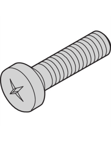 Śruba z łbem płaskim SCHROFF, M4x10