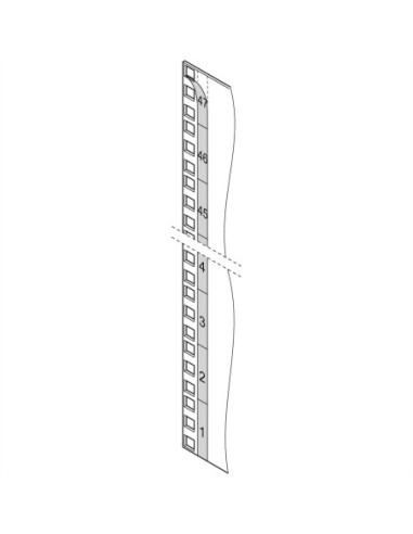 Panel/płyta przesuwna SCHROFF Varistar 19, listwa wymiarowa, biały, 47 U