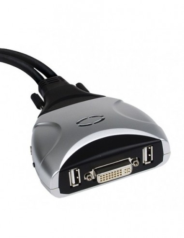Value Przełącznik KVM Star 1U/2PC USB/DVI/Audio