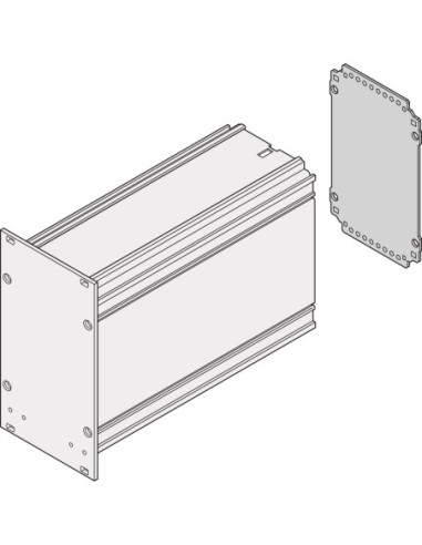 SCHROFF ramka montażowa wkładka panel tylny gładki, 3 HU, 12 HU