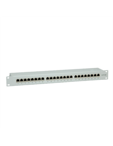 VALUE Patch panel kat. 6A (klasa EA) 19, 24 P, ekranowany, szary