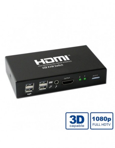 VALUE Switch KVM 1U-2PC HDMI USB Audio z USB Hub