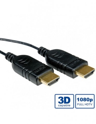 ROLINE Kabel Slim HDMI z Ethernet, A M - A M, black 1.2m