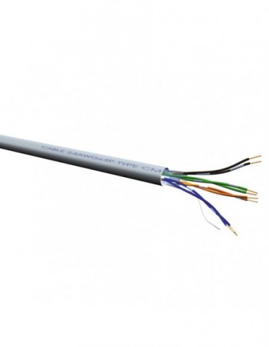 Kabel UTP Kat.6 drut AWG24 300m szary