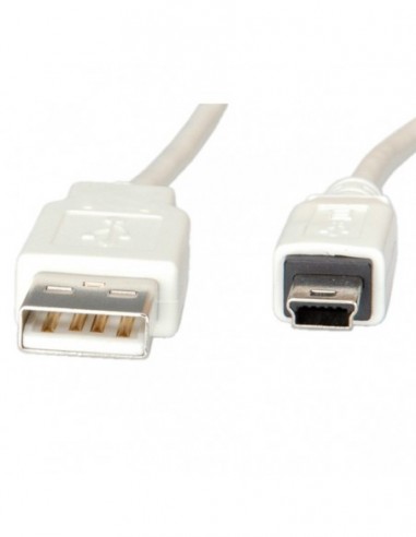 Kabel USB 2.0 Typ A M - 5-pin Mini M 0.8m