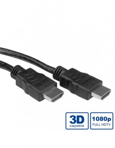 Kabel HDMI High Speed z Ethernet M - M 2m czarny