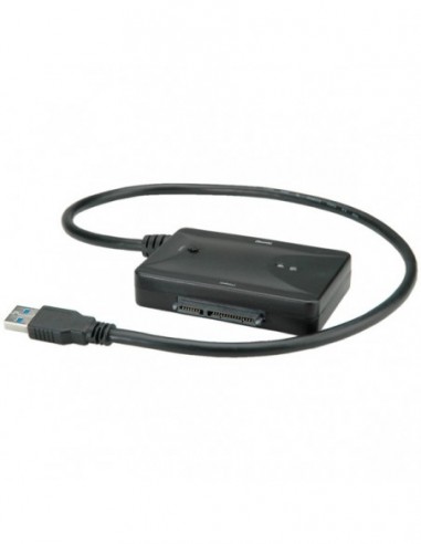 ROLINE USB 3.0 - 2x SATA 3Gbit/s Adapter with One-touch-backup function