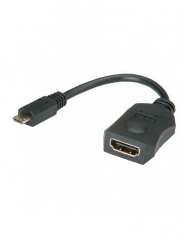 VALUE Kabel adapter MHL to HDMI pasywny 0.1m