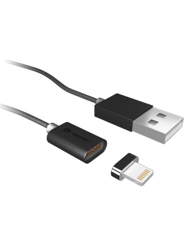 Kabel magnetyczny TRACER USB 2.0 iPhone AM - lightning 1,0m czarny